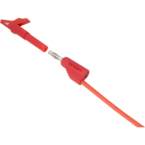 Krokosvorka zásuvka 4 mm čierna, červená