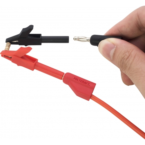 Krokosvorka zásuvka 4 mm čierna, červená